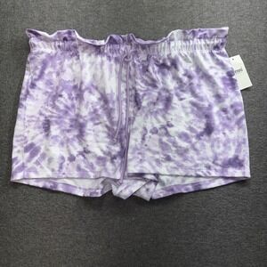 Jenni Intimate Women's Sleep Shorts Size XL Purple Drawstring
